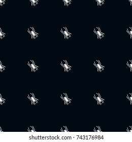 Seamless pattern with spiders. Halloween background.