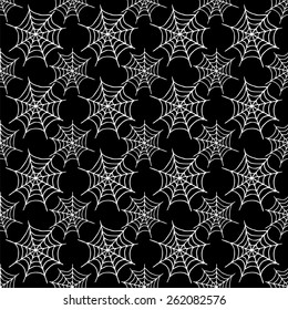 Seamless Pattern With Spiderweb