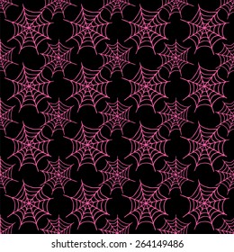 seamless pattern with spiderweb