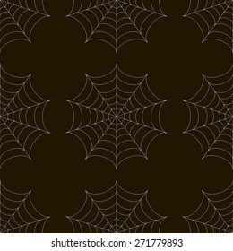 Seamless pattern with spiderweb