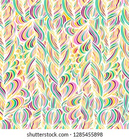seamless pattern spikelets. Vector