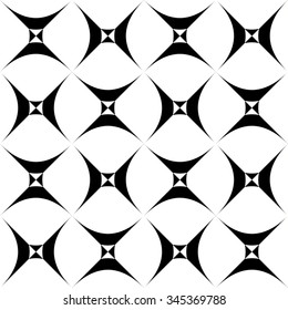 Seamless pattern with spiky, pointed shapes.