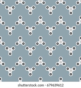 Seamless pattern from a spinner toy. Toy fidget to relieve stress. Vector illustration.