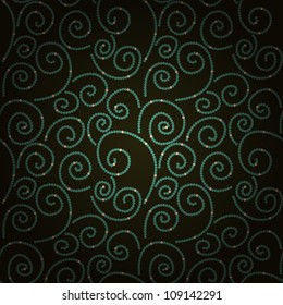 seamless pattern with spiral curls. vector stylish texture