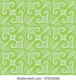 Seamless pattern with spiral curls. Vector repeating texture.