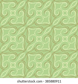 Seamless pattern with spiral curls. Vector repeating texture.
