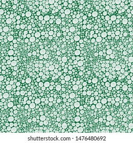 seamless pattern with spiral curls. white curls on a green background