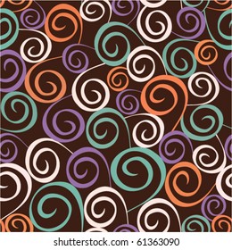 seamless pattern with spiral elements