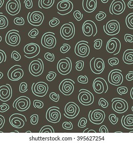 Seamless pattern with spirals.
