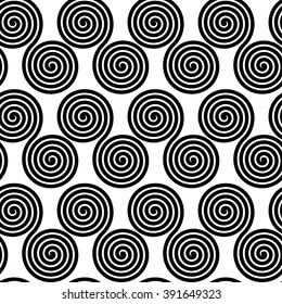 Seamless pattern with spirals, vector illustration background