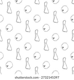 Modelo inconsútil del icono del deporte en estilo del doodle
