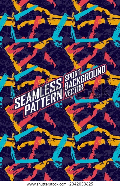 Seamless\
pattern sport texture designs for extreme jersey team, racing,\
cycling, football, gaming and sport\
livery.