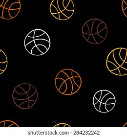 seamless pattern: sports balls
