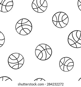 seamless pattern: sports balls