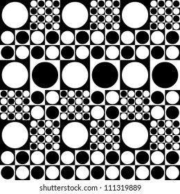Seamless pattern of spots 70's style