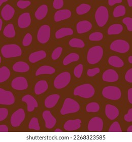 seamless pattern in spots, 90s style. Trendy colors. Colorful leopard spot. for surface wrapping, fun fabric design. Vector illustration.