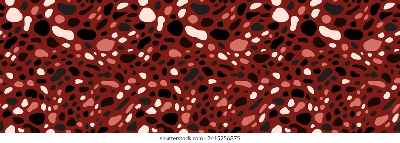 Seamless pattern spots. Animal fur texture surface. Abstract speckled design. Perfect for textile, wallpaper, and wrapping paper.