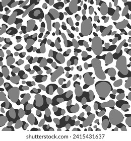 Seamless pattern spots. Animal fur texture surface. Abstract speckled design. Perfect for textile, wallpaper, and wrapping paper.