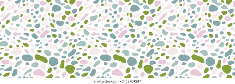 Seamless pattern spots. Animal fur texture surface. Abstract speckled design. Perfect for textile, wallpaper, and wrapping paper.