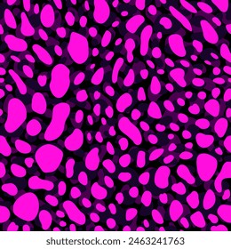 Seamless pattern spots. Animal fur texture surface. Abstract speckled design. Perfect for textile, wallpaper, and wrapping paper.
