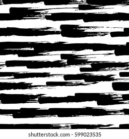 Seamless pattern with spots and blobs of paint or ink. Vector illustration