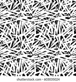Seamless pattern with spots and blobs of paint or ink. Vector illustration
