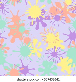 Seamless pattern of spots and blotches. Camouflage.