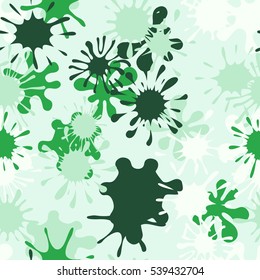 Seamless pattern of spots and blotches. Camouflage.