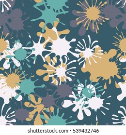 Seamless Pattern Spots Blotches Camouflage Stock Vector (Royalty Free ...