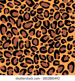 Seamless pattern of spots cow for fabric. Black and white vector background
