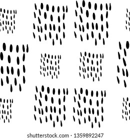 seamless pattern ,spots, ink, vector, hand drawing
