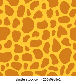 Seamless pattern of spots on the skin of a giraffe. Spotted giraffe pattern.