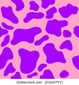 Seamless pattern of spotted animal skin. Abstract print for fashion fabric design.