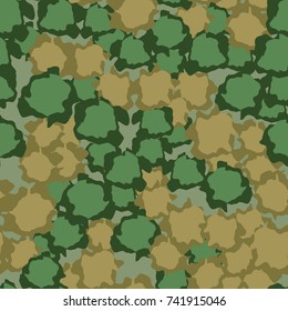Seamless pattern. Spotted color. Masking for hunting, fishing and recreation.