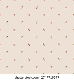 Seamless pattern with spring catharanthus flowers. Vector illustration for bed linen, stationery, postcard, textile.
