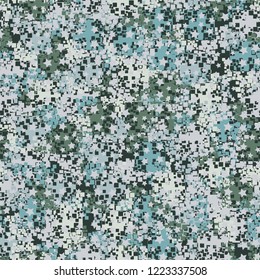 Seamless pattern. Spring colors decorated with five-pointed stars. Editing is available.