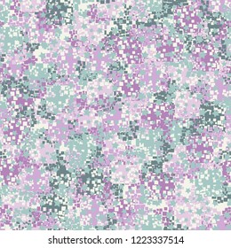 Seamless pattern. Spring colors decorated with five-pointed stars. Editing is available.