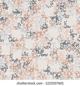 Seamless pattern. Spring colors decorated with five-pointed stars. Editing is available.
