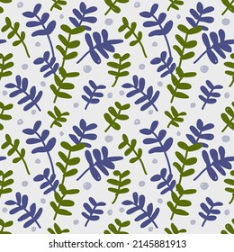 Seamless pattern with spring. Decorative patterns and wrapping paper. Hand drawn vector.