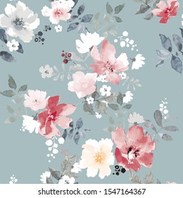 Seamless pattern with spring flowers. floral pattern for wallpaper or fabric 