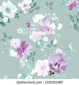 Seamless pattern with spring flowers. floral pattern for wallpaper or fabric 