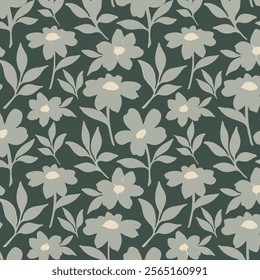 Seamless pattern with spring flowers. For textiles or covers for books, clothes, wallpapers, printing, gift wrapping. all over design.