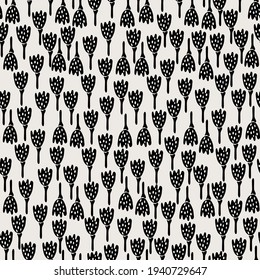 seamless pattern with spring flowers, vector design for paper, fabric and other surfaces