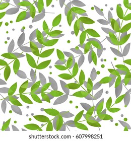Seamless pattern with spring green leaves. pattern can be used for wallpaper, pattern fills, web page background, surface textures