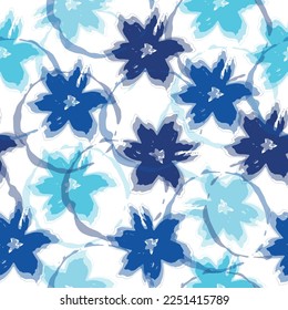 seamless pattern with spring watercolor multicolored flowers, hand painted  Drawing for fabric, textiles, wallpaper, albums, covers, scrapbooks