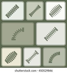 Seamless pattern with Springs for your design