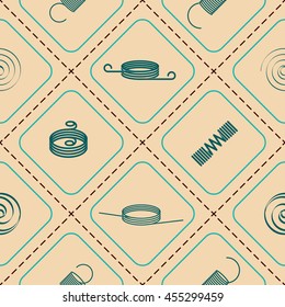 Seamless pattern with Springs for your design
