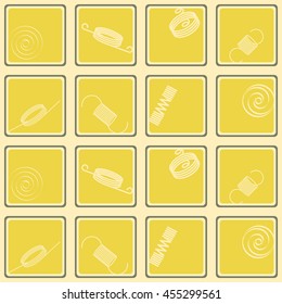 Seamless pattern with Springs for your design