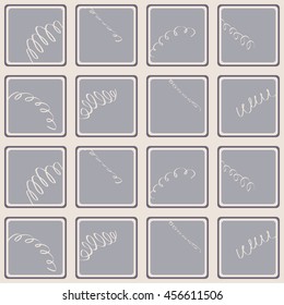 Seamless pattern with Springs for your design
