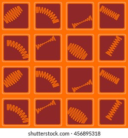 Seamless pattern with Springs for your design